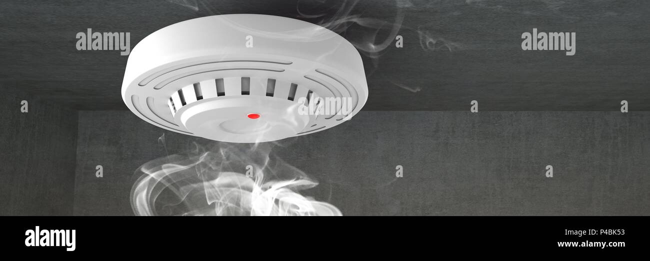 Composite image of smoke detector Stock Photo