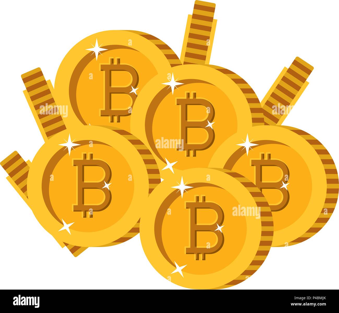 bitcoins coins commerce technology Stock Vector Image & Art - Alamy
