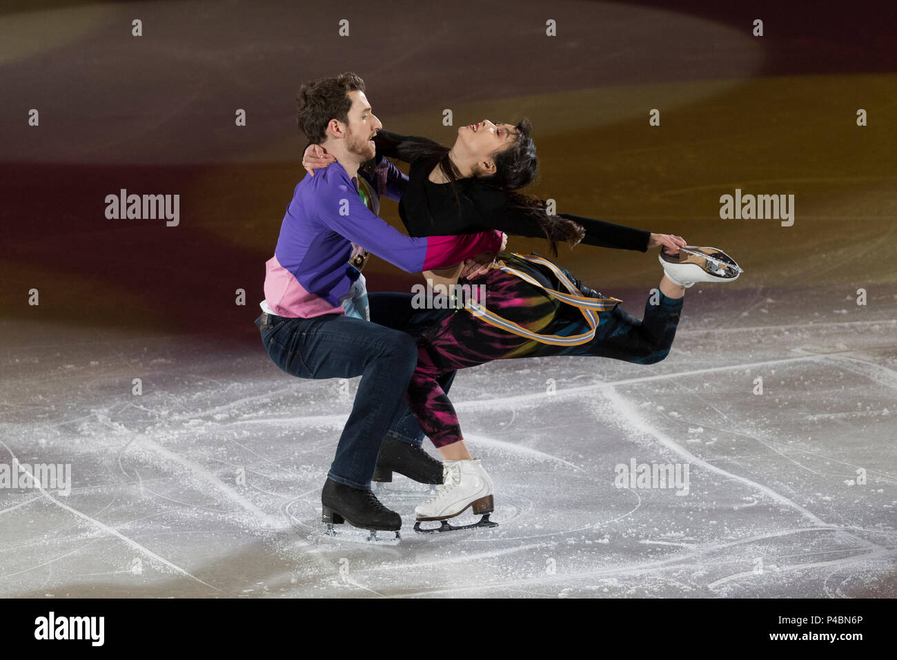 Yura Min/Alexander Gamelin (KOR) performing at the Figure Skating Gala Exhibition at the Olympic Winter Games PyeongChang 2018 Stock Photo
