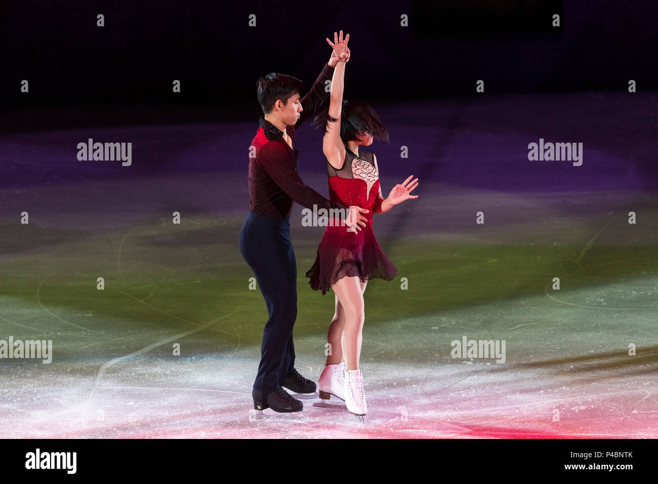 Sui Wenjing/Han Cong (CHN) performing at the Figure Skating Gala Exhibition at the Olympic Winter Games PyeongChang 2018 Stock Photo