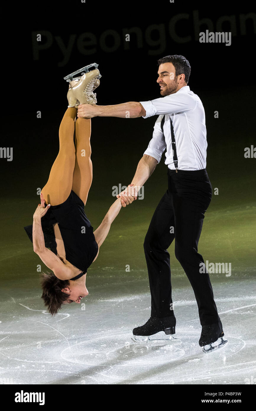 Meagan Duhamel/Eric Radford (CAN) performing at the Figure Skating Gala Exhibition at the Olympic Winter Games PyeongChang 2018 Stock Photo