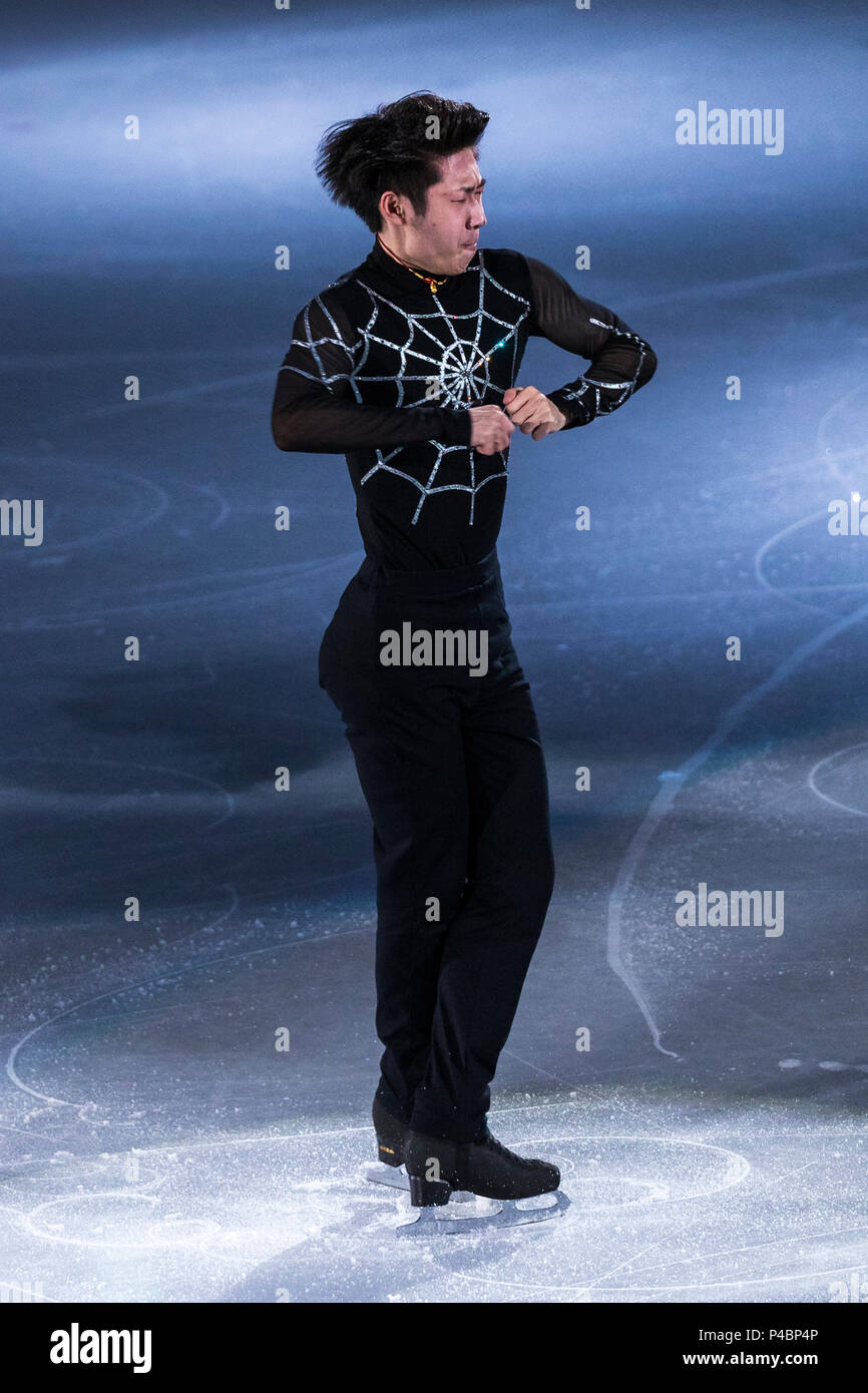 Jin Boyang (CHN) performing at the Figure Skating Gala Exhibition at the Olympic Winter Games PyeongChang 2018 Stock Photo
