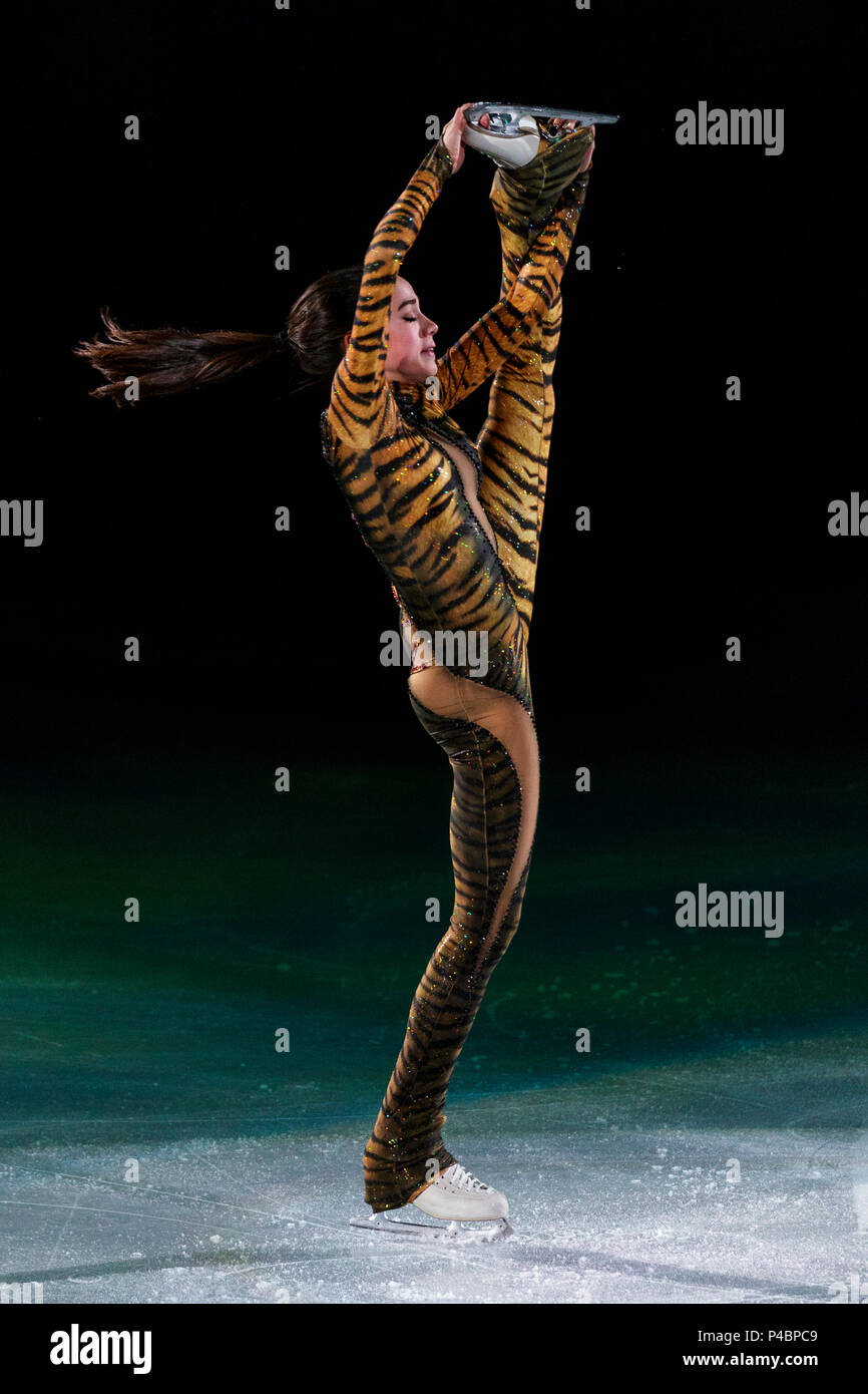 Alina Zagitova (OAR) performing at the Figure Skating Gala Exhibition