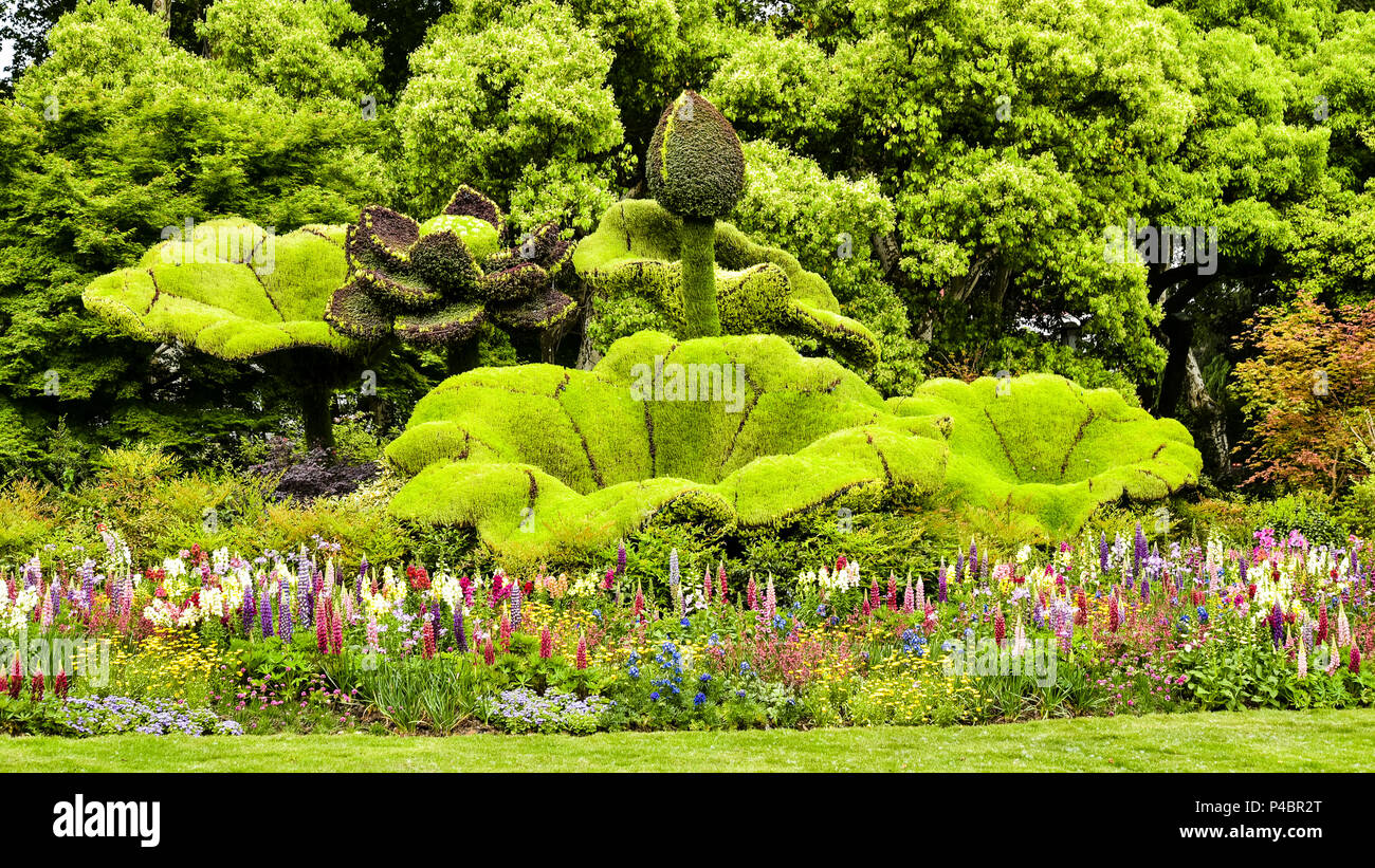 Beautiful garden - Yangzhou, China Stock Photo