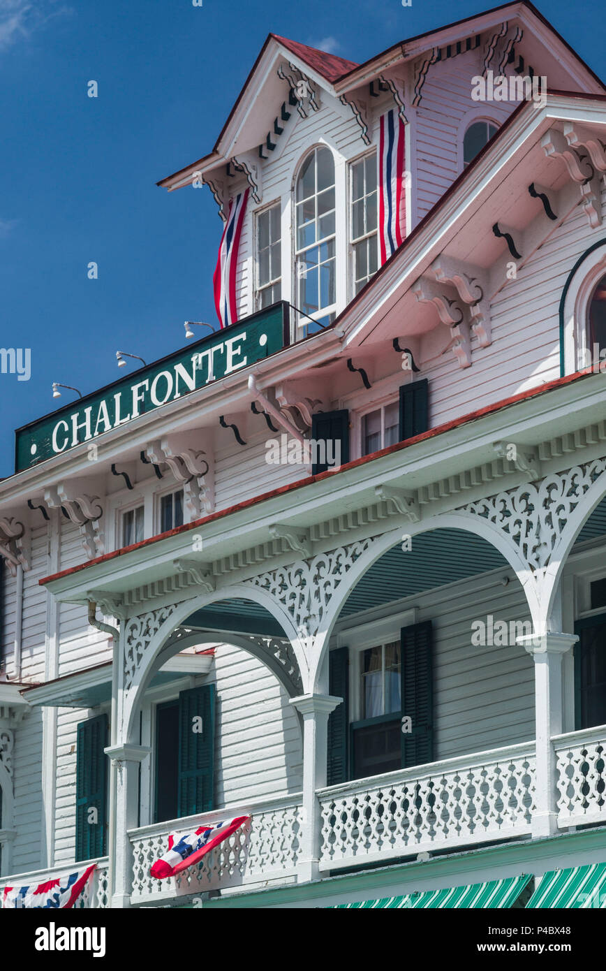USA, New Jersey, Cape May, The Chalfonte Hotel, hotel in Victorian era building Stock Photo