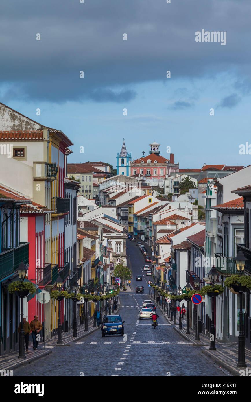 Portugal, Azores, Terceira Island, Angra do Heroismo, Rua da Se street  Stock Photo - Alamy