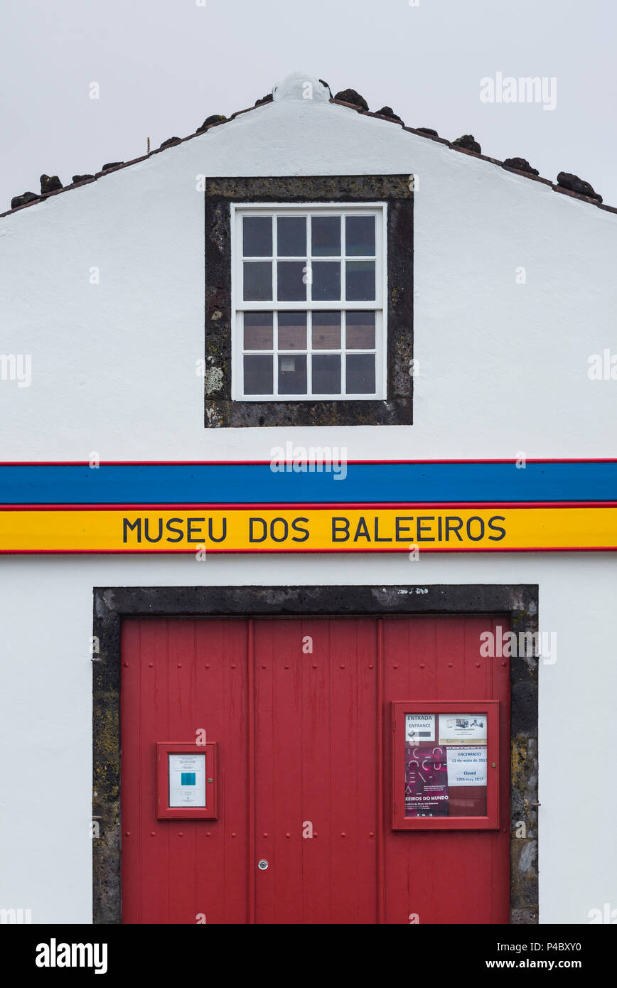 Portugal, Azores, Pico Island, Lajes do Pico, Museu dos Baleeiros, Whalers Museum, exterior Stock Photo
