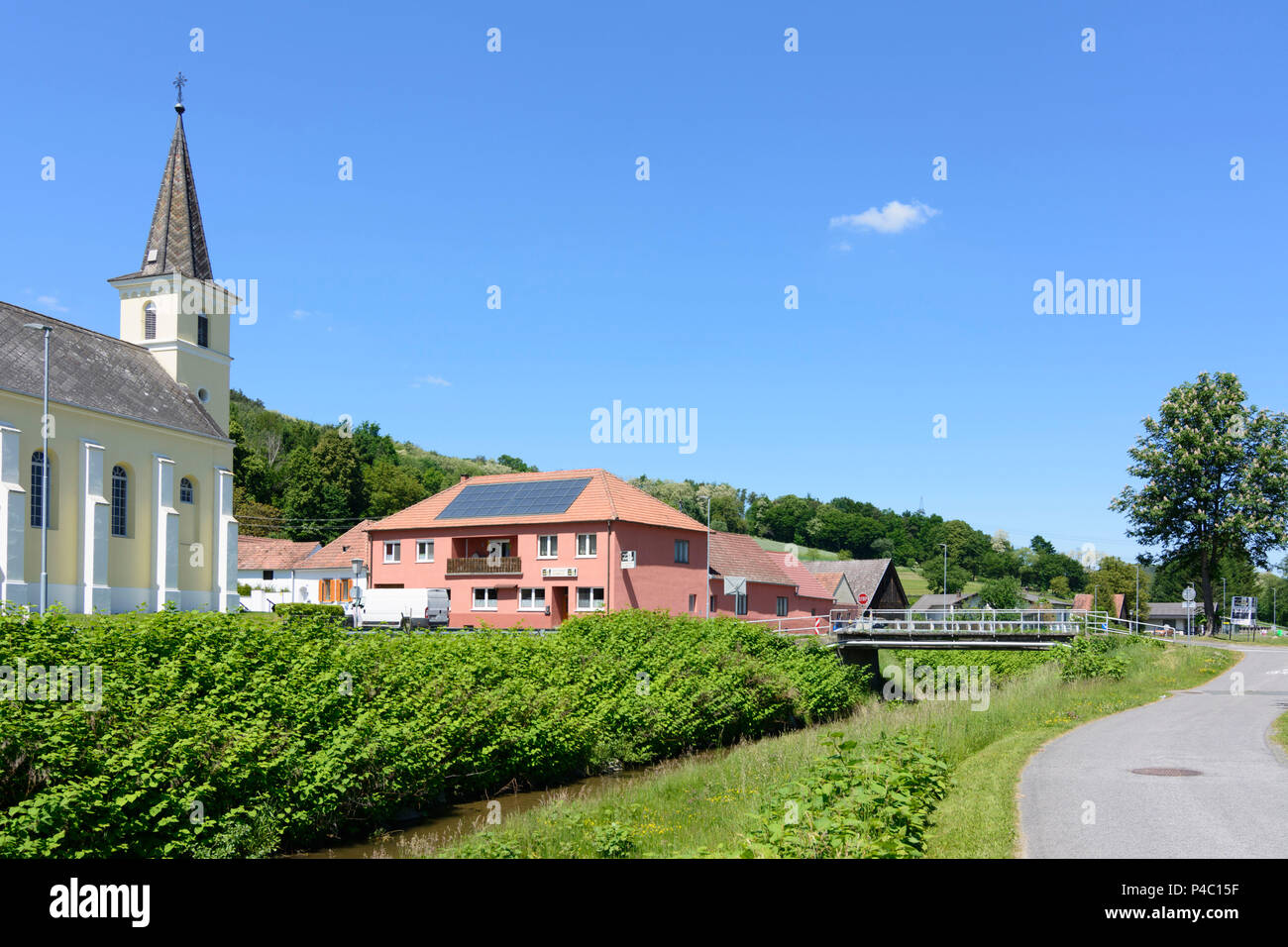 Unterrabnitz-Schwendgraben, church in Schwendgraben, Mittelburgenland, Burgenland, Austria Stock Photo