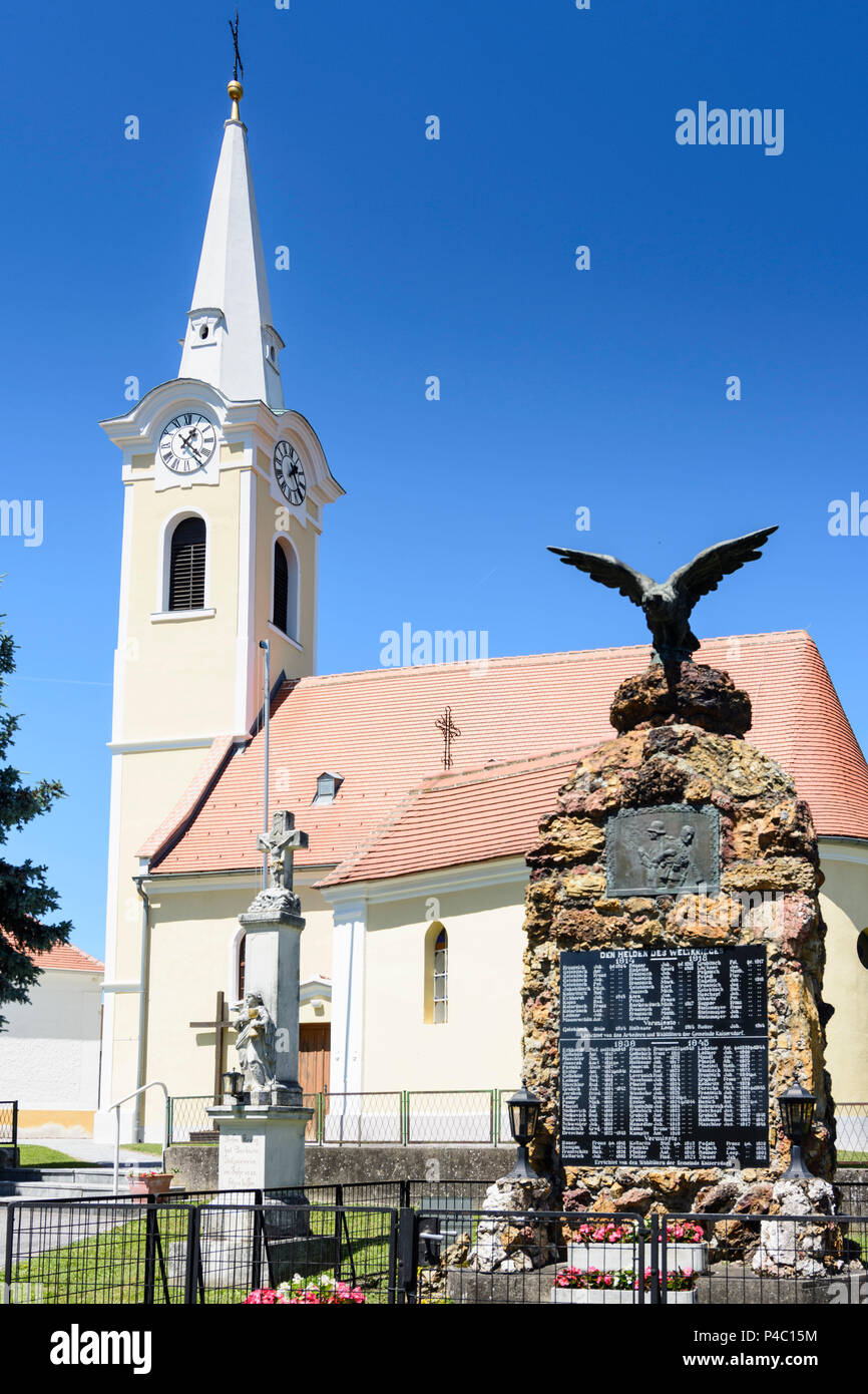 Kaisersdorf, church, Mittelburgenland, Burgenland, Austria Stock Photo