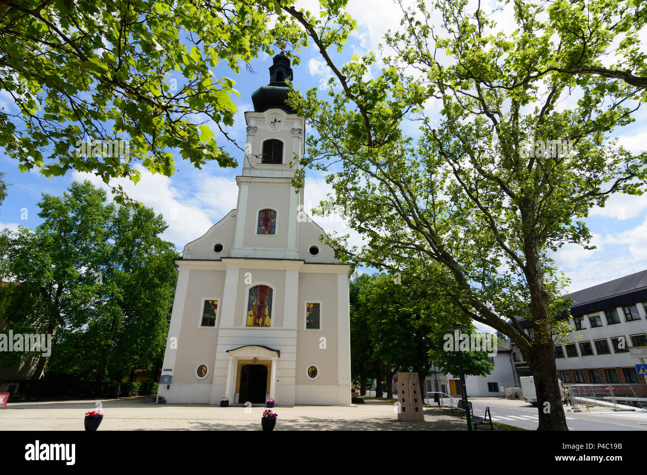 Jennersdorf, church, Südburgenland, Burgenland, Austria Stock Photo