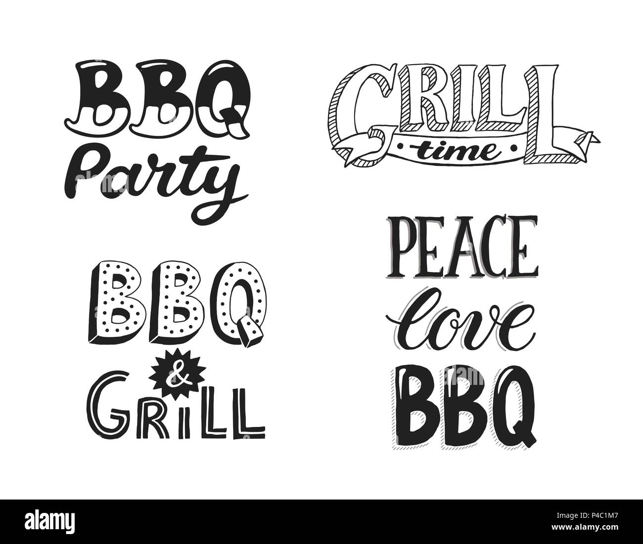 Grill design Black and White Stock Photos & Images Alamy
