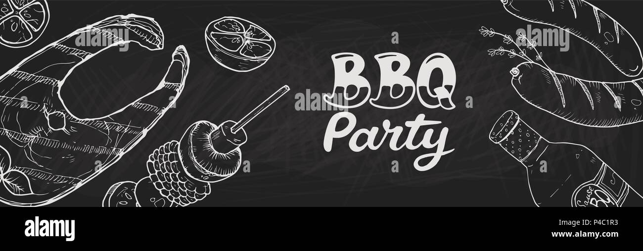 bbq party posters Stock Vector Image & Art - Alamy