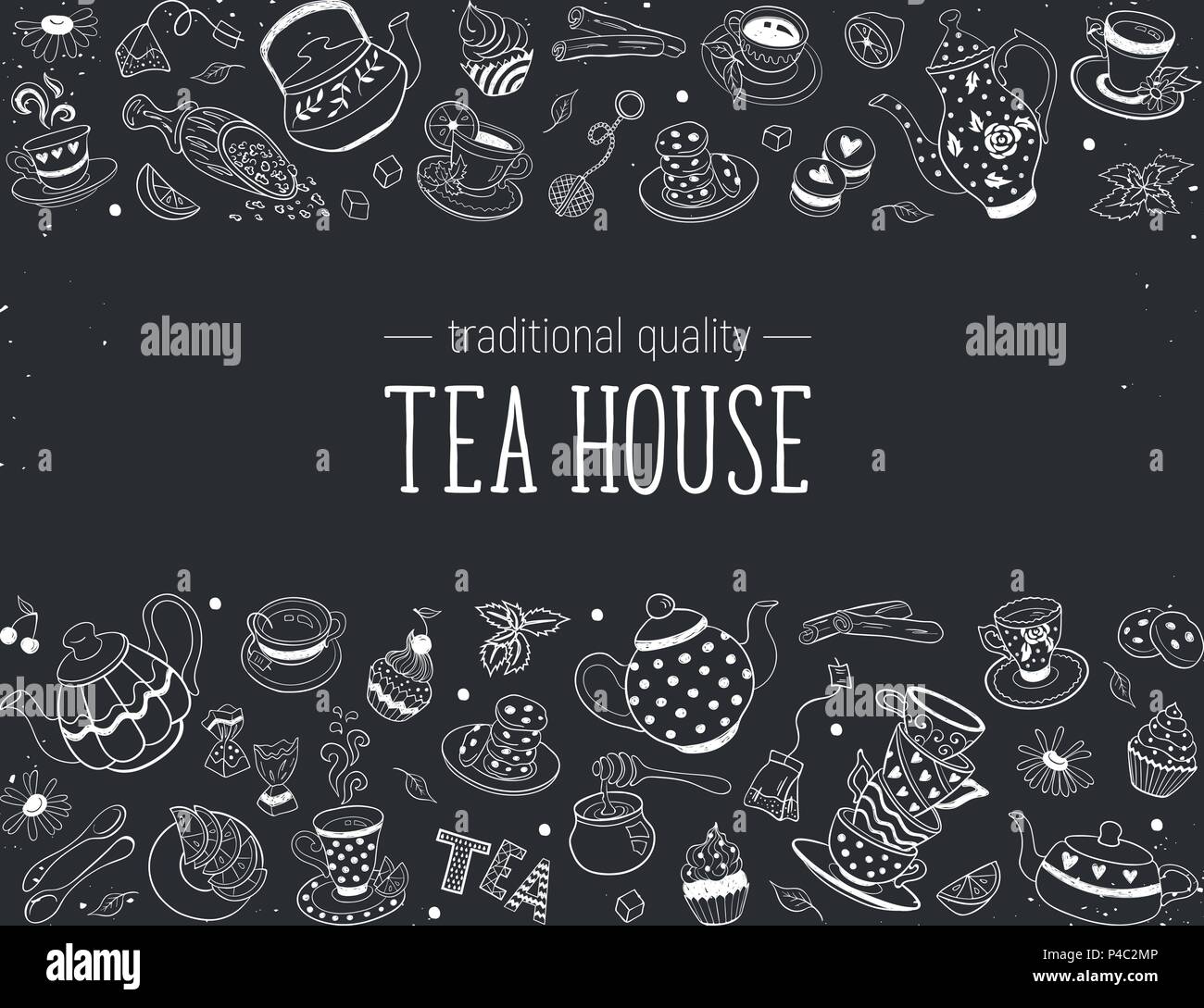 Tea cup pot cake Stock Vector Images - Alamy