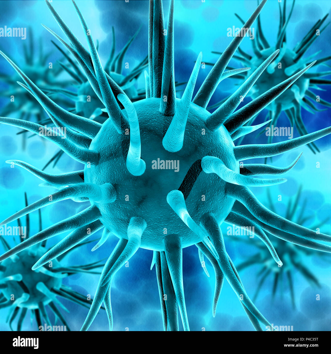3D medical background with abstract virus cells Stock Photo - Alamy