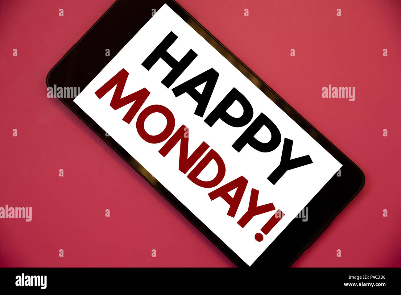 Happy Monday Note Writing note showing Happy Monday Motivational Call. Business photo ...