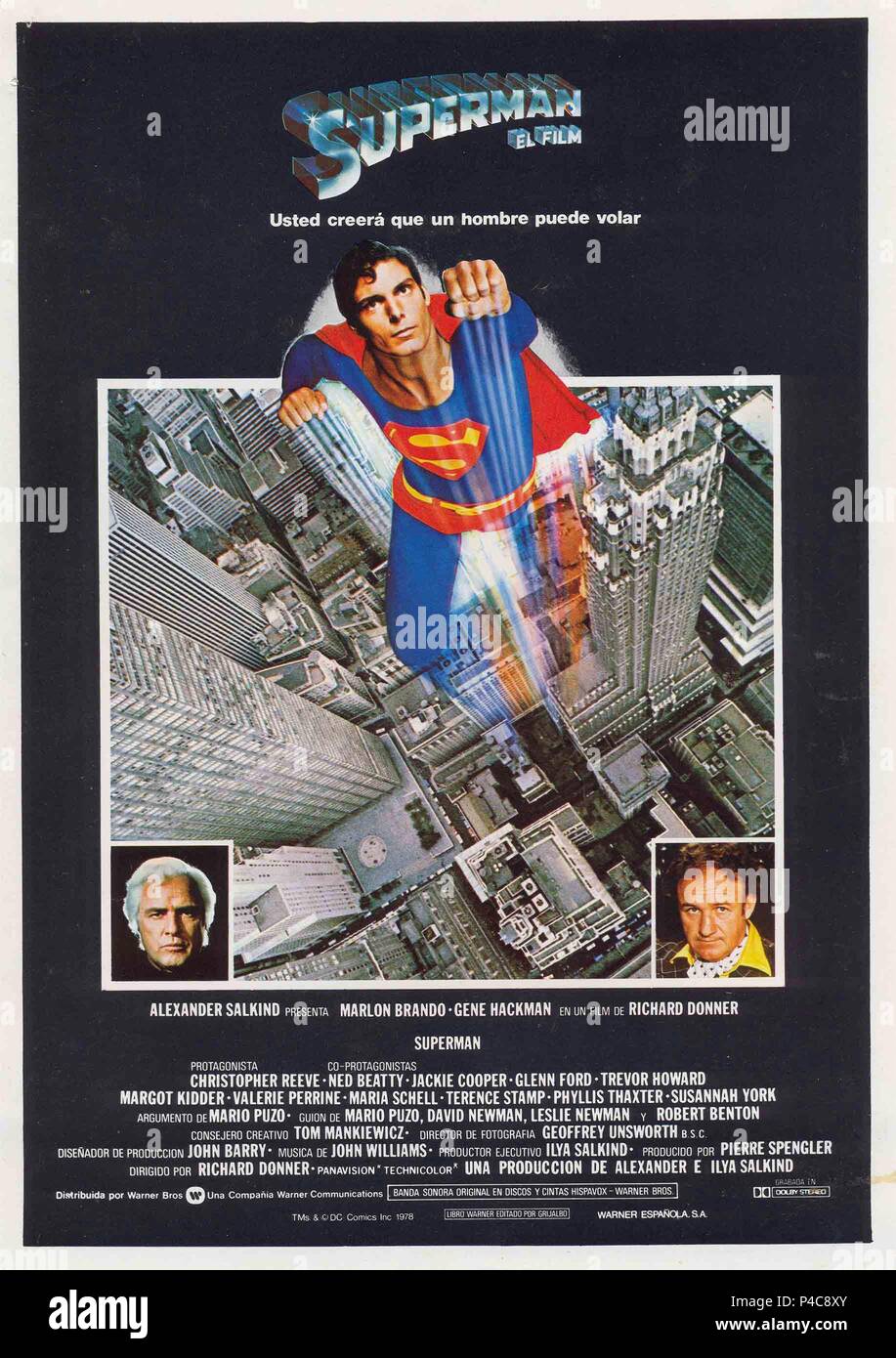 Superman movie poster hi-res stock photography and images - Alamy