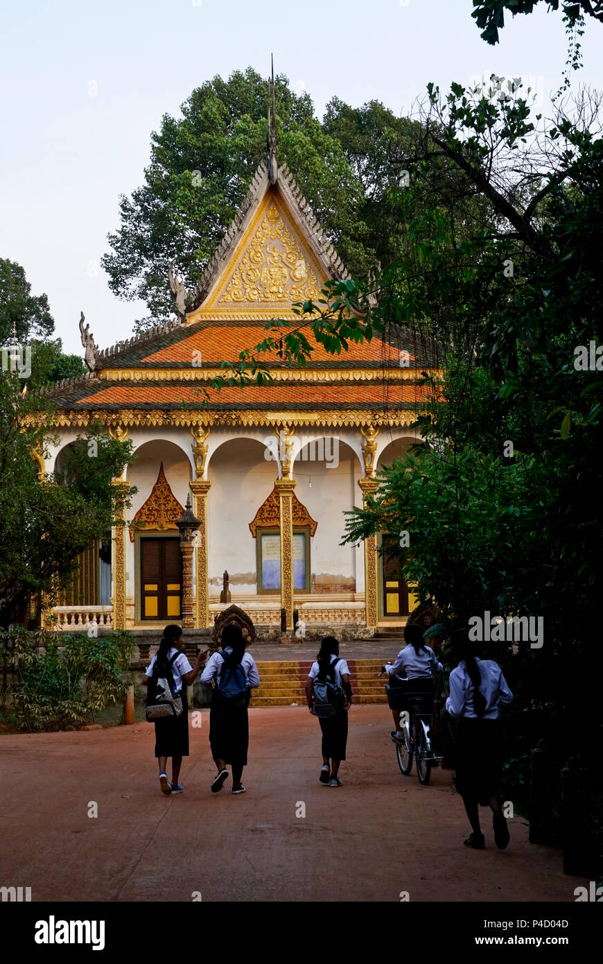 The temple at Wat Preah An Kau Saa in Siem Reap, Cambodia Stock Photo