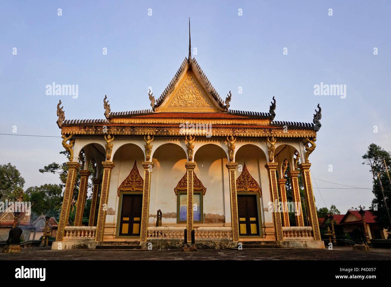 The temple at Wat Preah An Kau Saa in Siem Reap, Cambodia Stock Photo