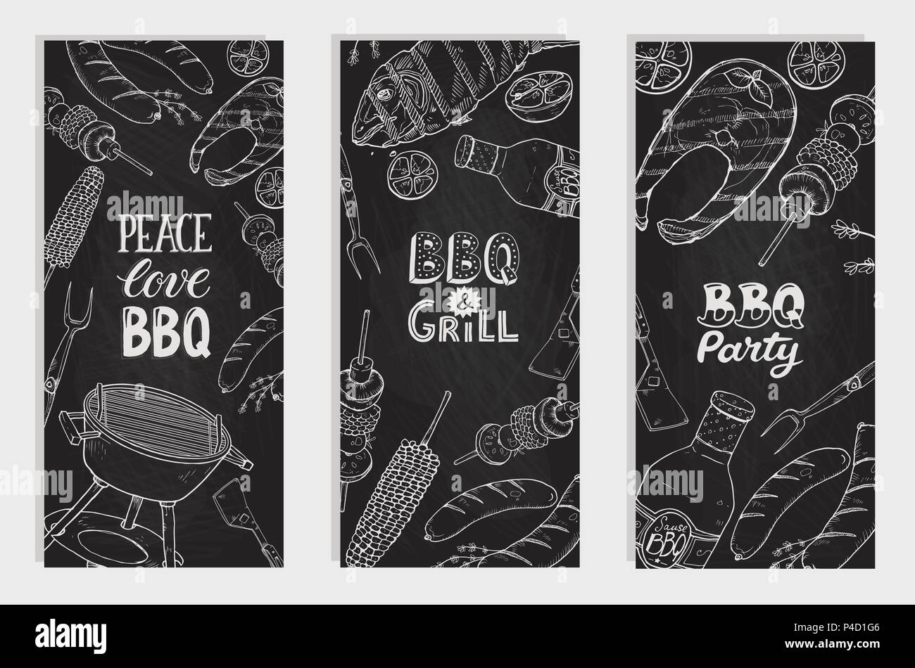 bbq party posters Stock Vector Image & Art - Alamy