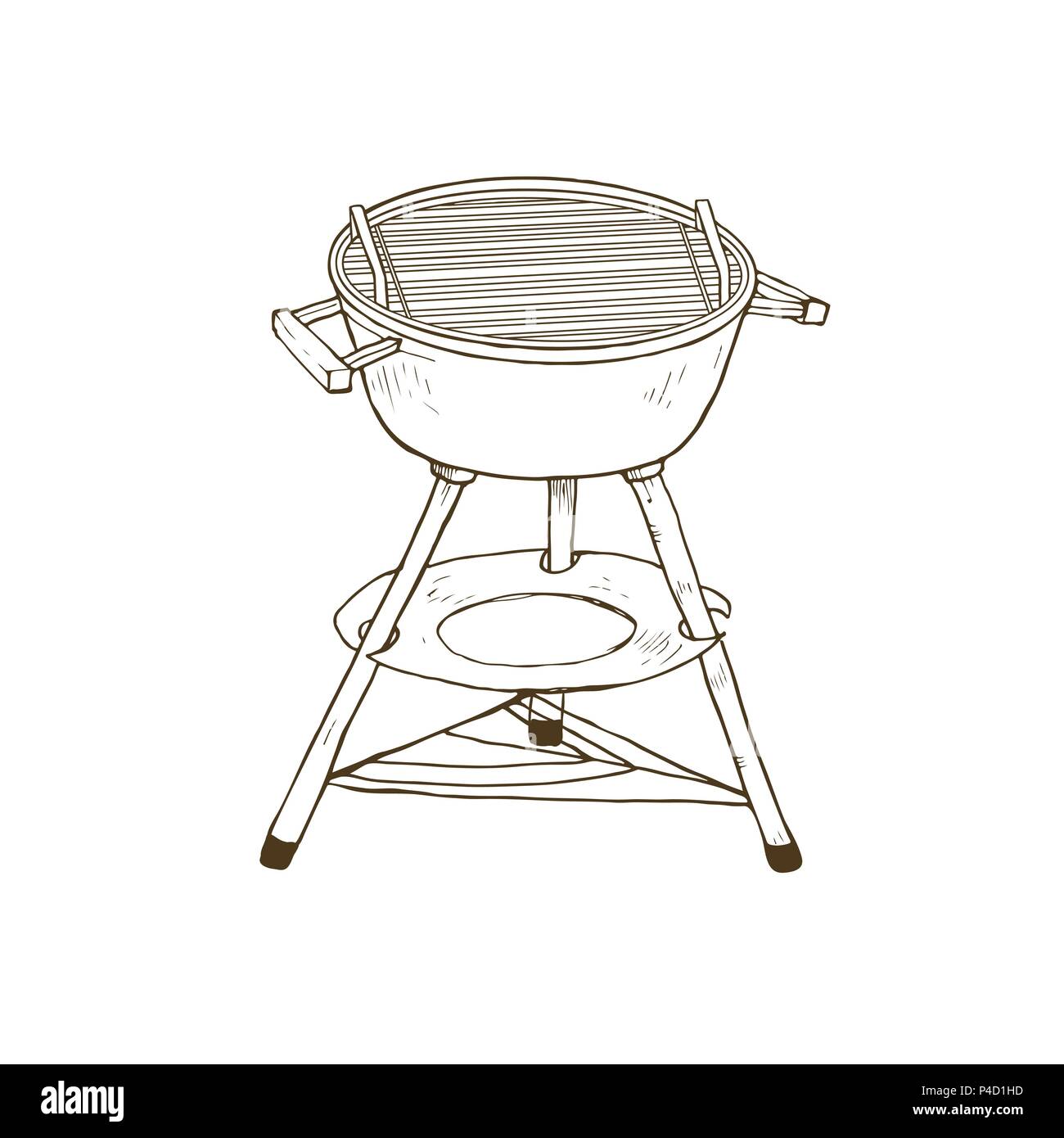 outdoor grill sketch Stock Vector Image & Art Alamy