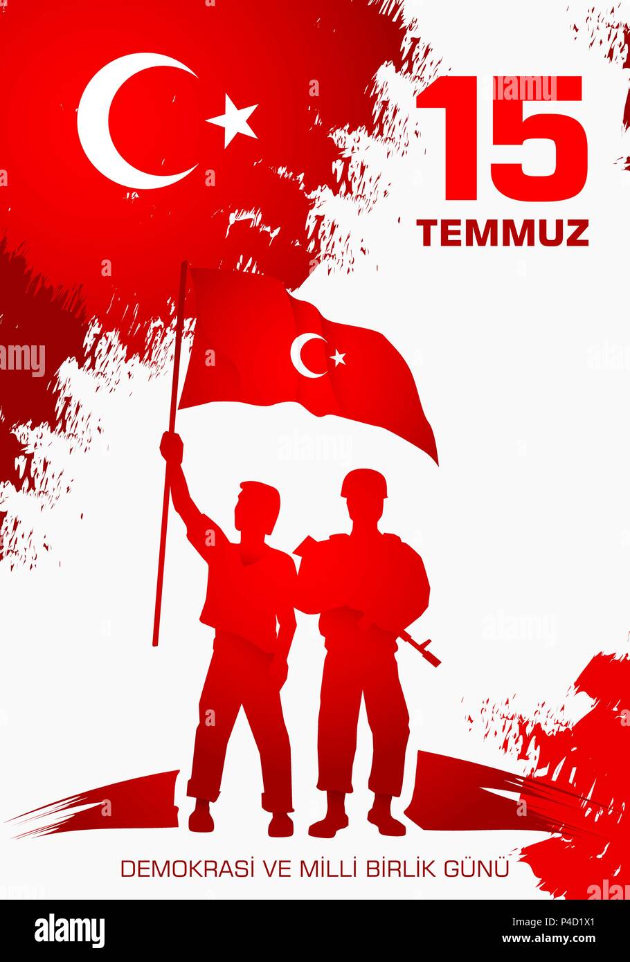 Demokrasi ve milli birlik gunu. Translation from Turkish July 15 The