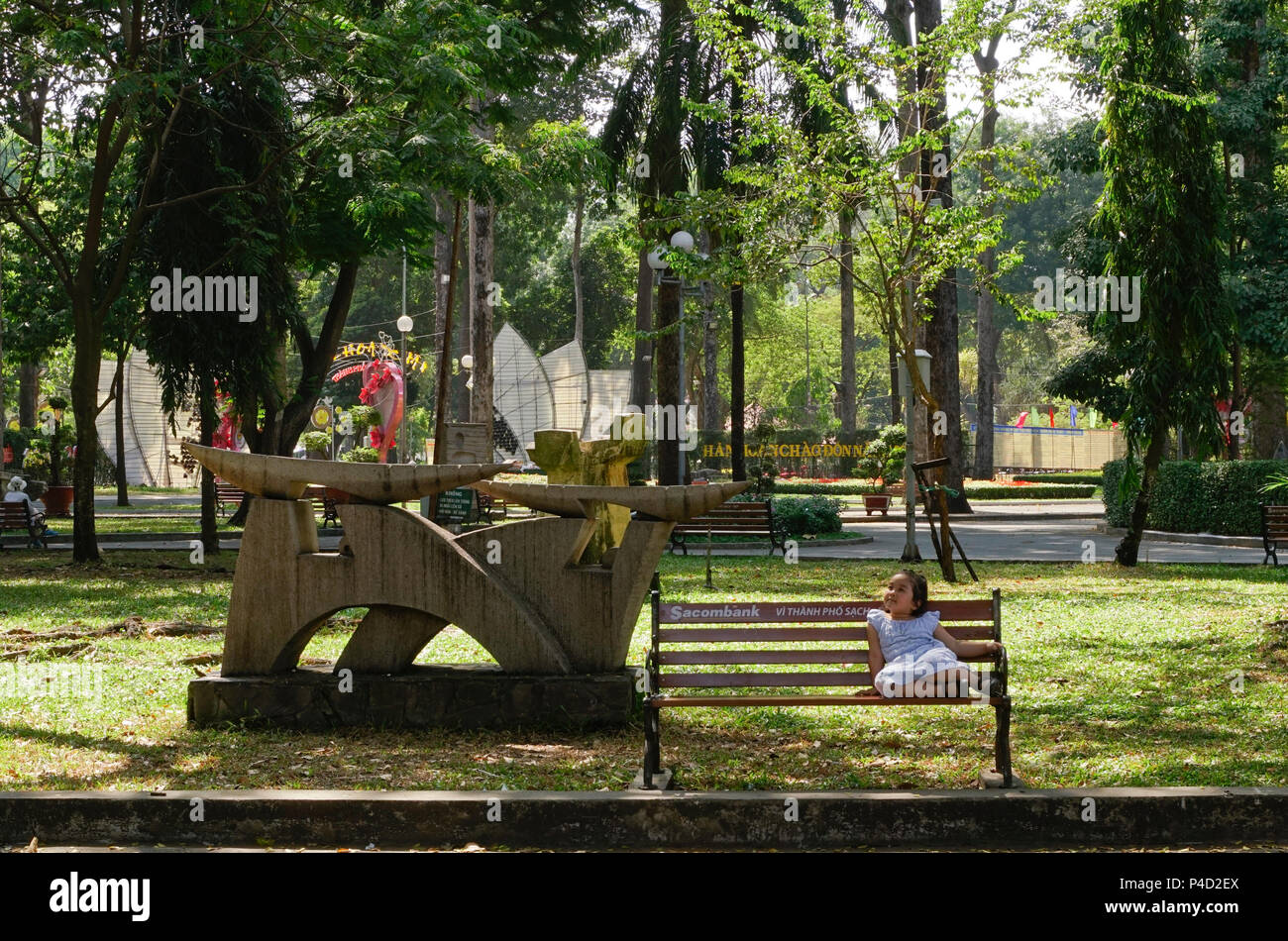 Curated visual reference: Fresh Look at Tao Dan Park In Ho Chi Minh City Saigon Vietnam
