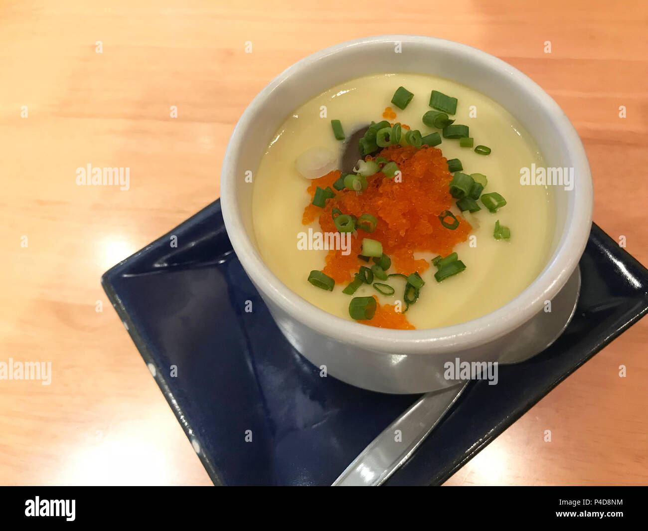 Steamed egg japanese food style in luxury restaurant Stock Photo Alamy