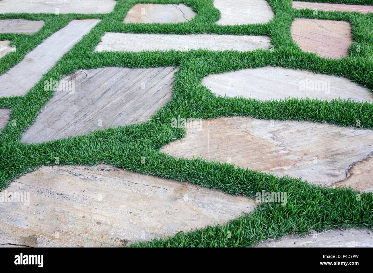 stones grass floor outdoors paving Stock Photo Alamy