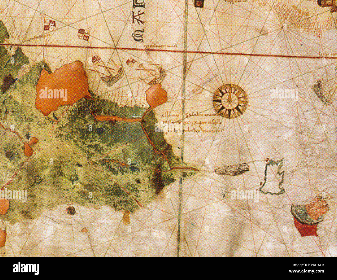 Map Or Chart Of Juan De La Cosa High Resolution Stock Photography and