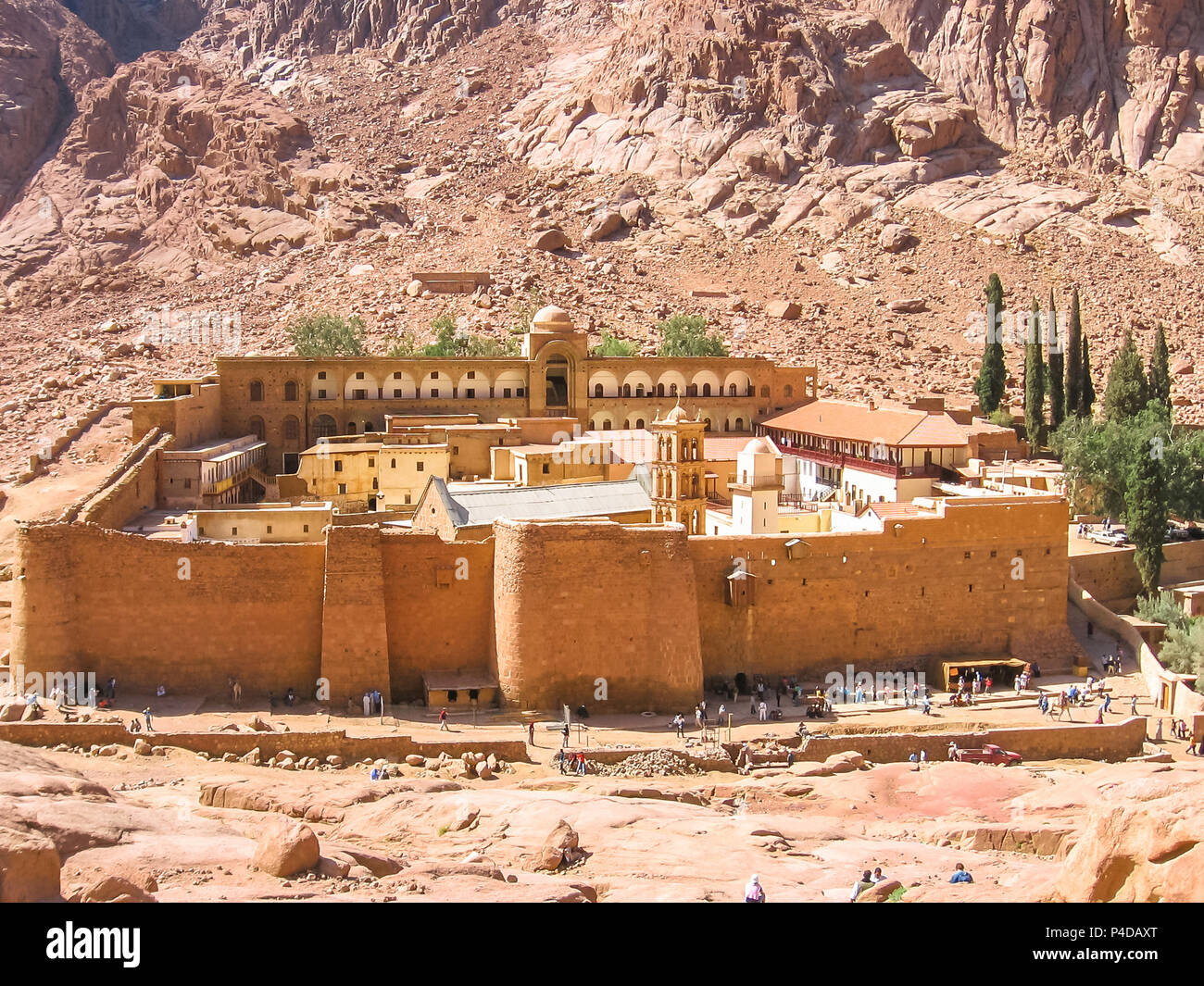 Aerial view of the Monastery of St. Catherine, the oldest Christian ...