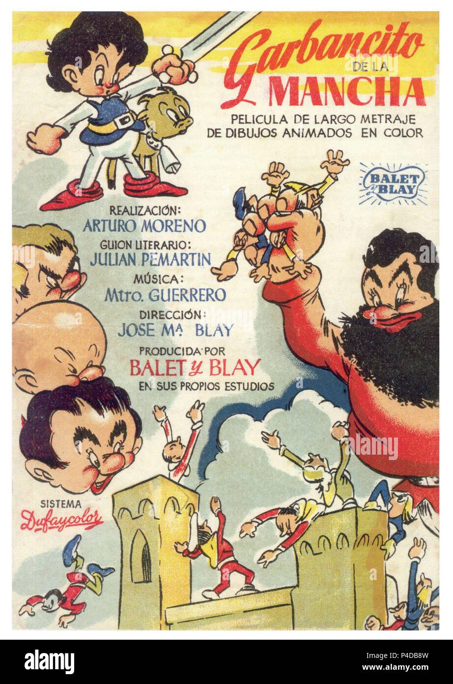 Original Film Title Garbancito De La Mancha English Title Garbancito De La Mancha Film Director Jose Mª Blay Castillo Year 1945 Credit Balet Y Blay Album Stock Photo Alamy