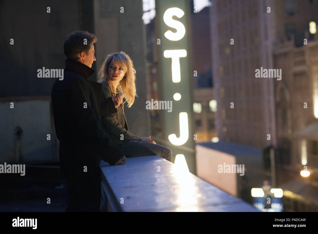 Original Film Title: BIRDMAN.  English Title: BIRDMAN.  Film Director: ALEJANDRO GONZALEZ IÑARRITU.  Year: 2014.  Stars: EDWARD NORTON; EMMA STONE. Credit: FOX SEARCHLIGHT PICTURES / Album Stock Photo