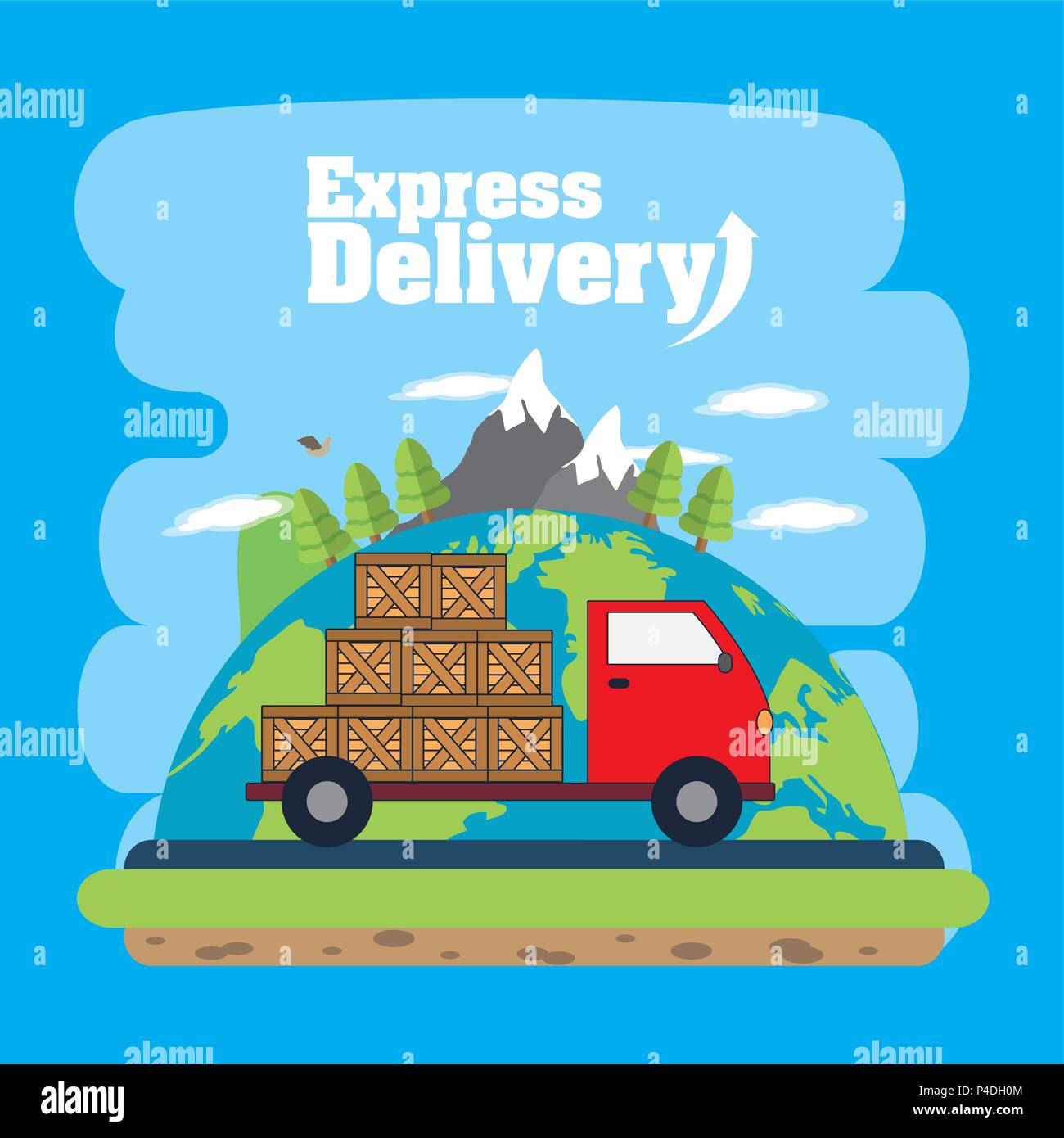 Express delivery concept Stock Vector Image & Art Alamy