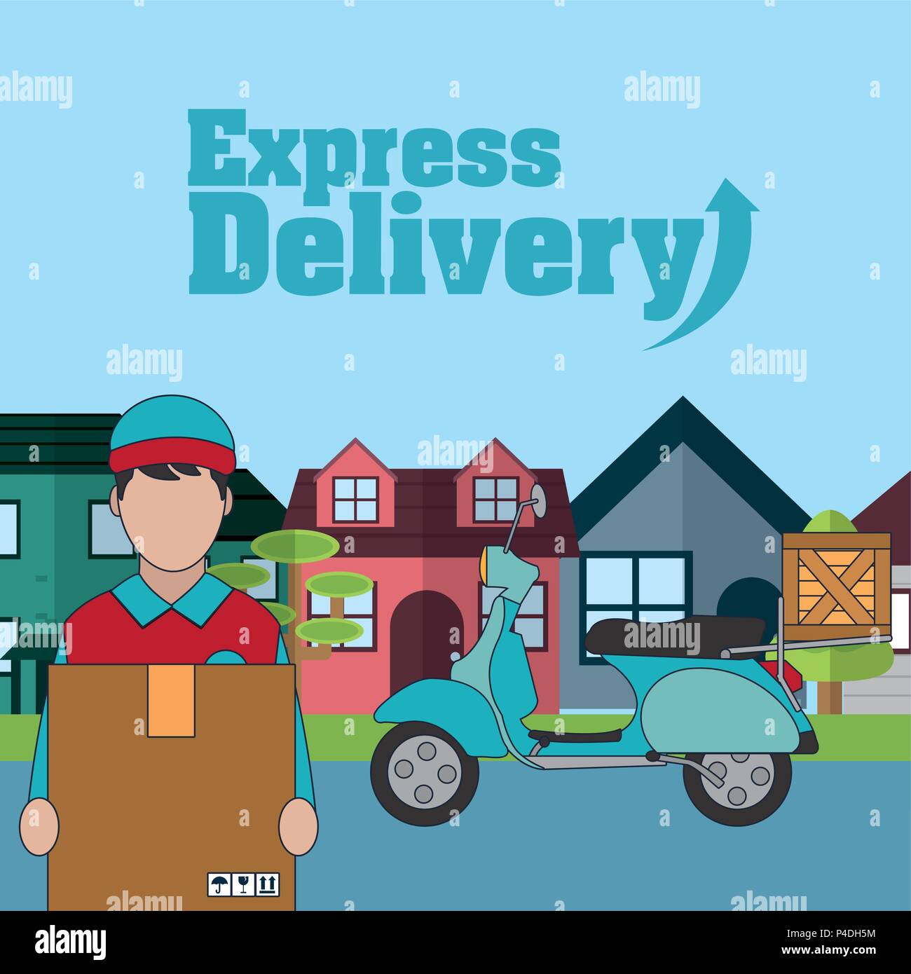 Express delivery concept Stock Vector Image & Art - Alamy