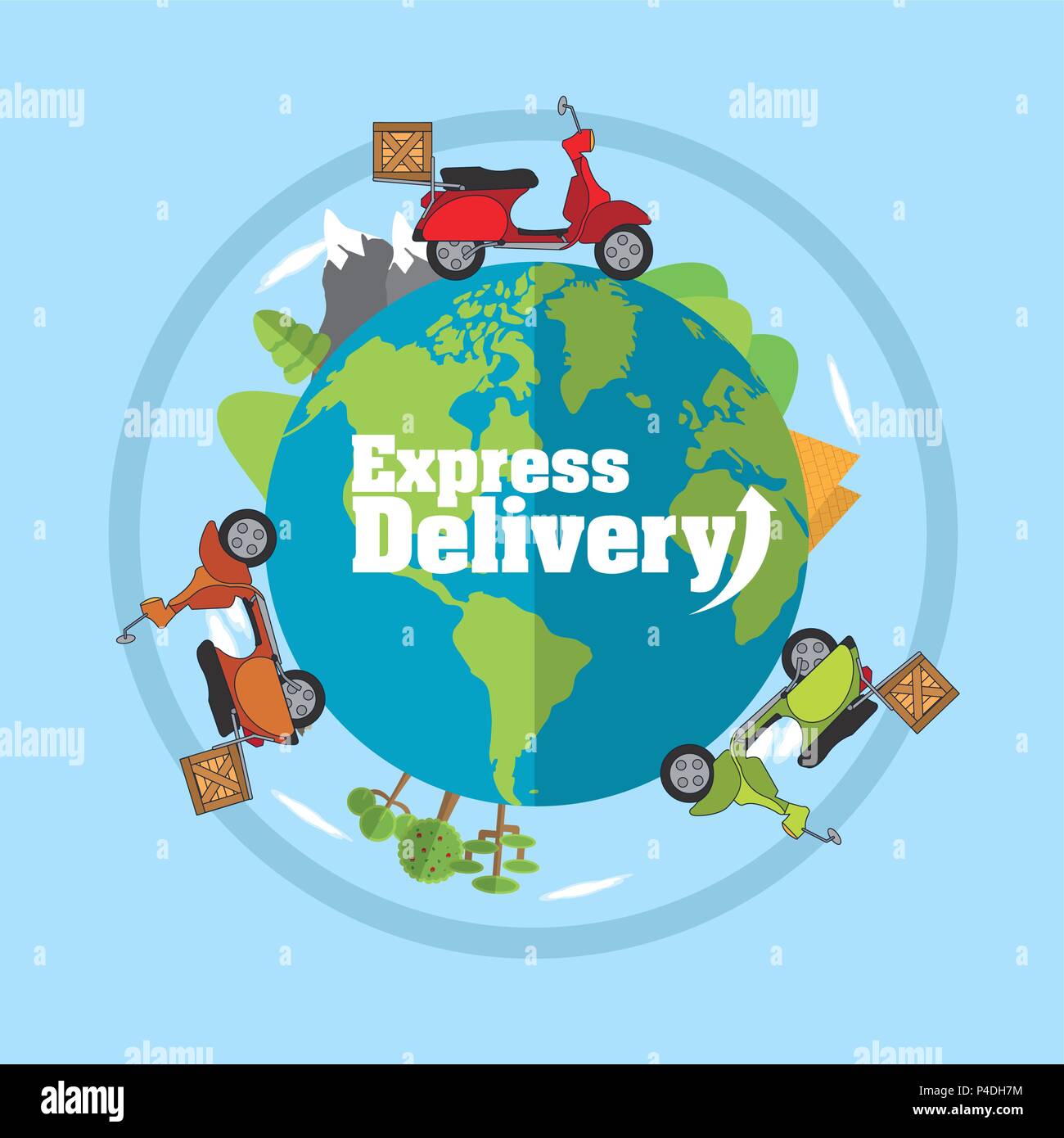 Express delivery concept Stock Vector Image & Art - Alamy
