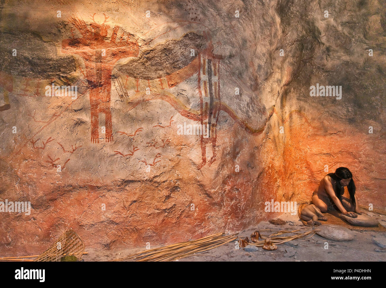 Rock art of the lower pecos hi-res stock photography and