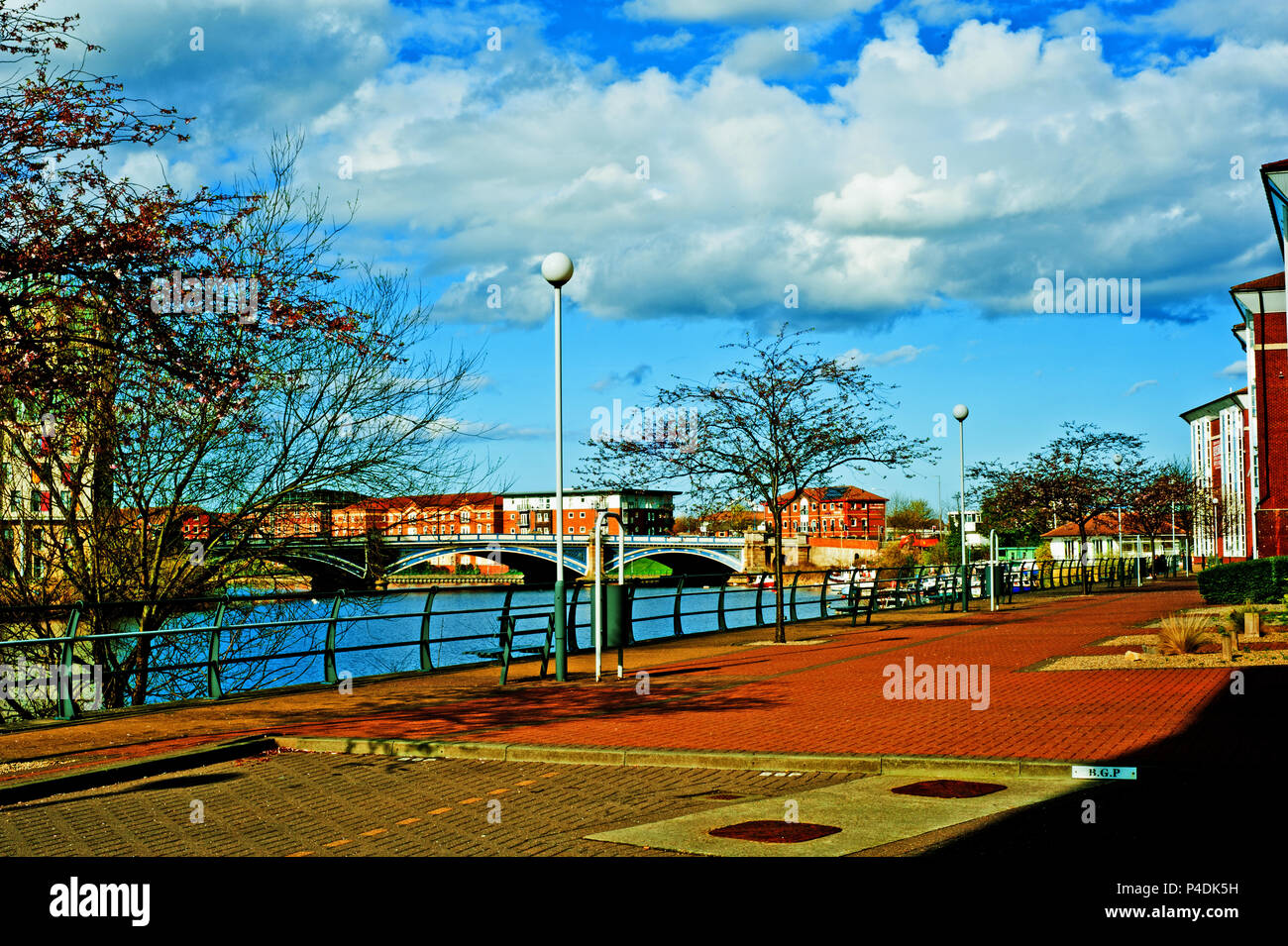 Riverside, River Tees, Thornaby on Tees, Cleveland, England Stock Photo Alamy