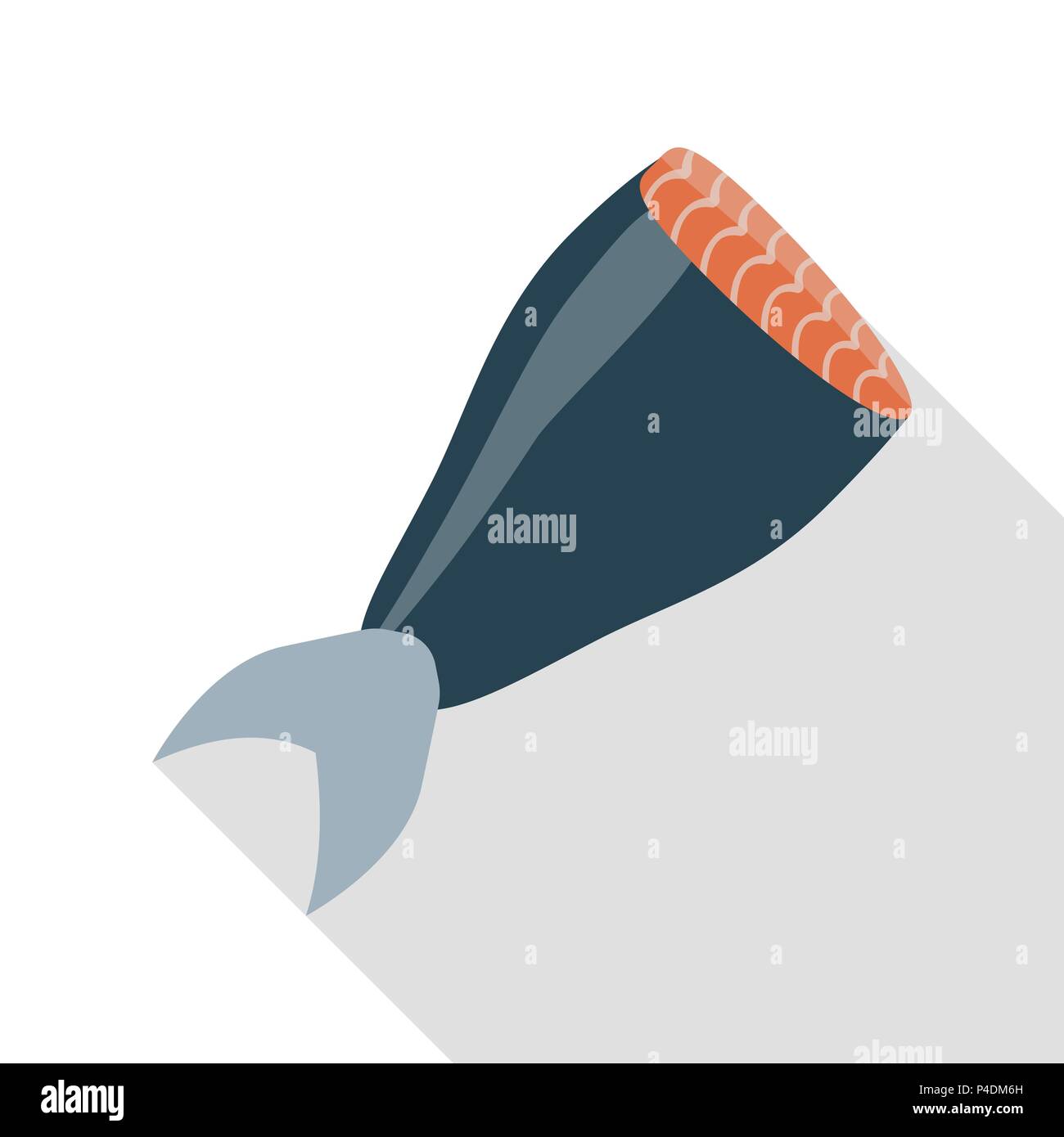 Salmon fish icon, flat style Stock Vector Image & Art - Alamy