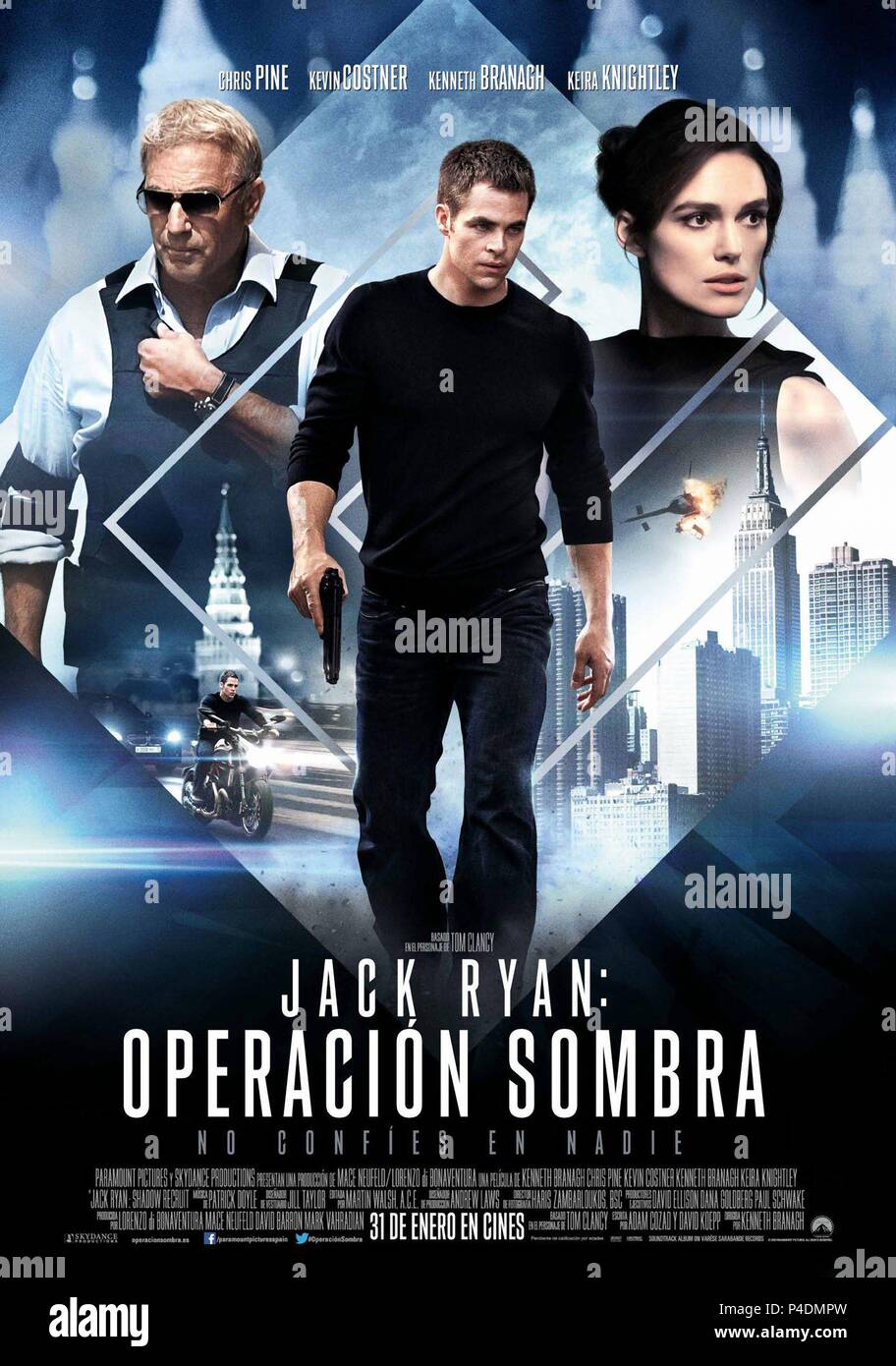 Original Film Title: JACK RYAN: SHADOW RECRUIT. English Title: JACK RYAN: SHADOW  RECRUIT. Film Director: KENNETH BRANAGH. Year: 2013. Credit: DI BONAVENTURA  PICTURES / Album Stock Photo - Alamy