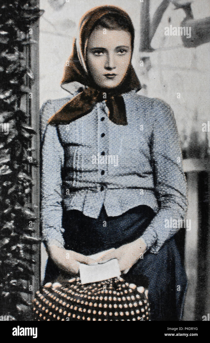 Annabella (born Suzanne Georgette Charpentier, 14 July 1907- 18 September 1996) was a French cinema actress, digital improved reproduction of an historical image Stock Photo