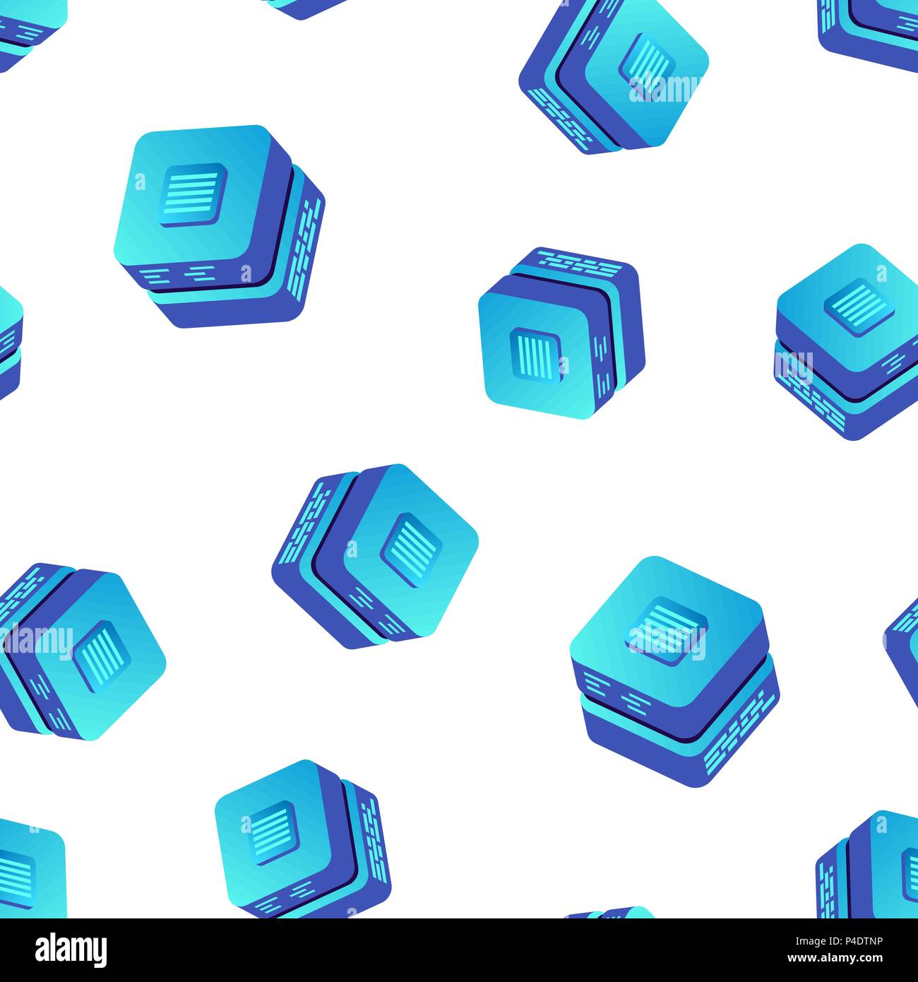 Mining bitcoin server icon seamless pattern background. Business ...