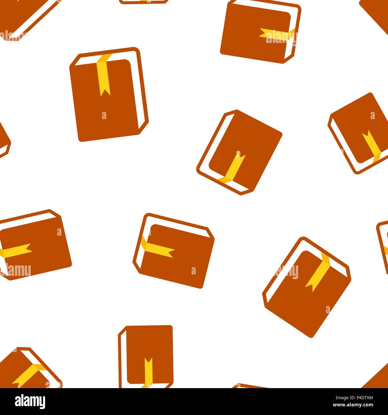 Book library icon seamless pattern background. Business concept vector ...