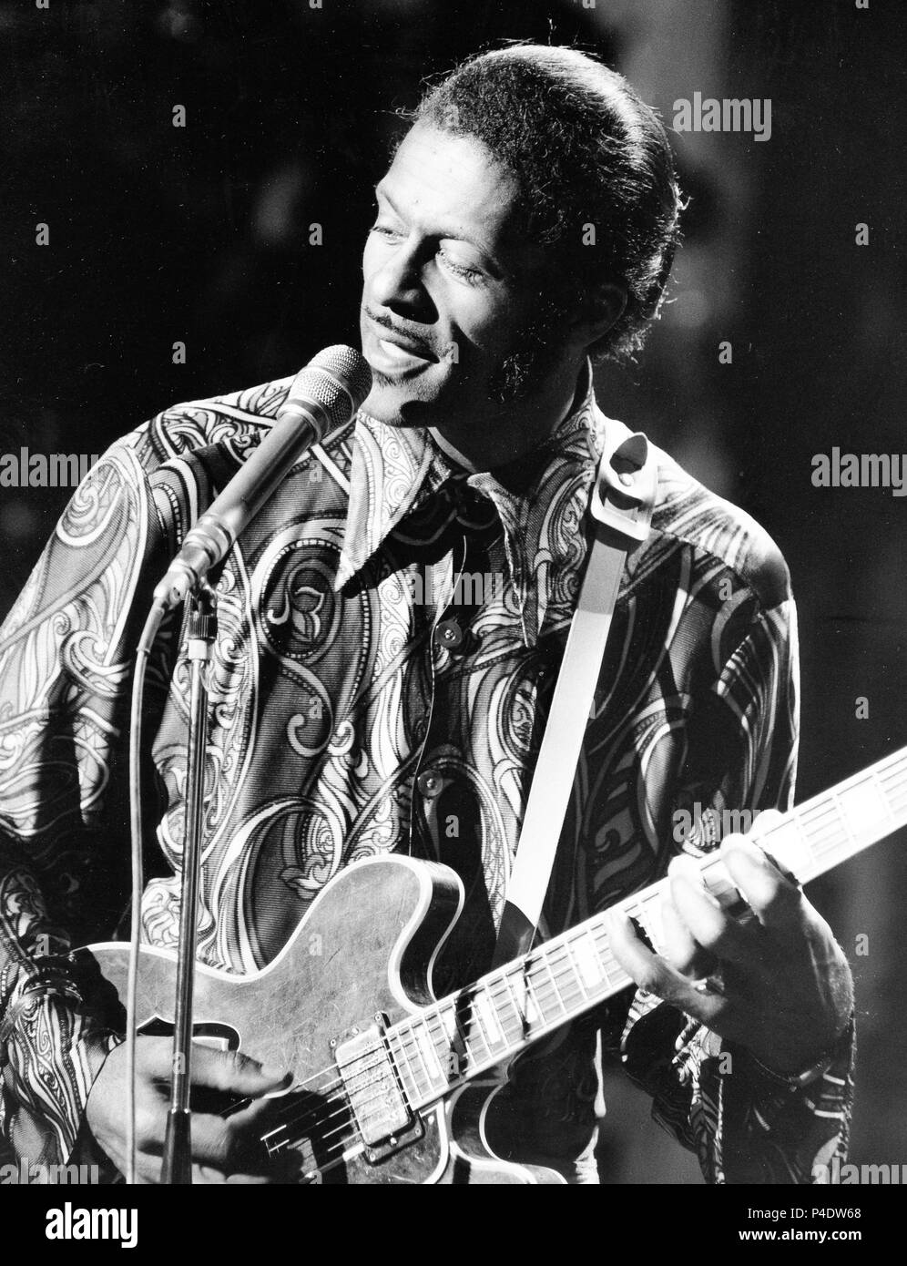 chuck berry, 1973 Stock Photo Alamy
