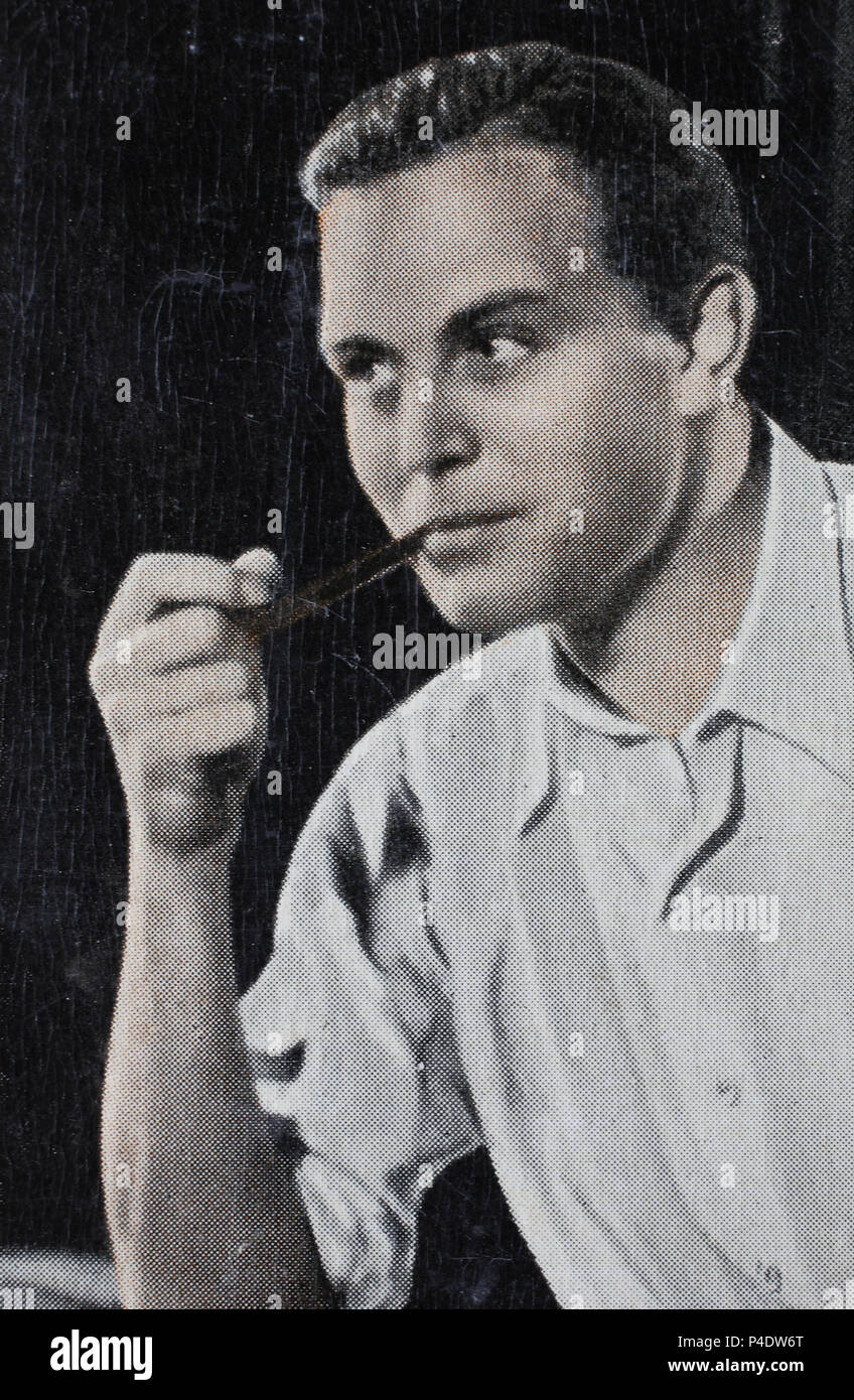 Gustav Fröhlich (21 March 1902- 22 December 1987) was a German actor and film director, digital improved reproduction of an historical image Stock Photo