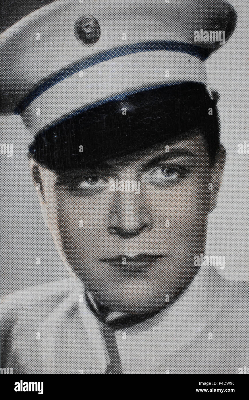 Gustav Fröhlich (21 March 1902- 22 December 1987) was a German actor and film director, digital improved reproduction of an historical image Stock Photo