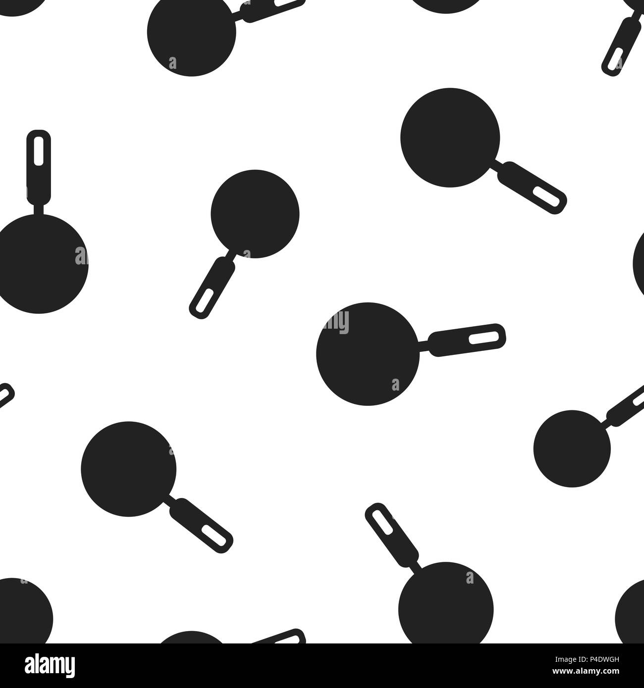Frying pan icon seamless pattern background. Business concept vector ...