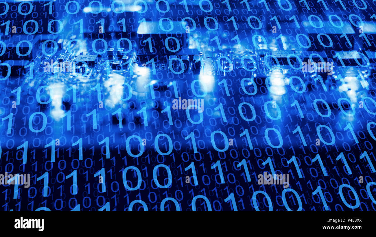 Download data connected to secure wi-fi network Stock Photo