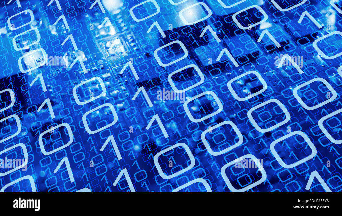 Computer virus and future cyber attack threat Stock Photo