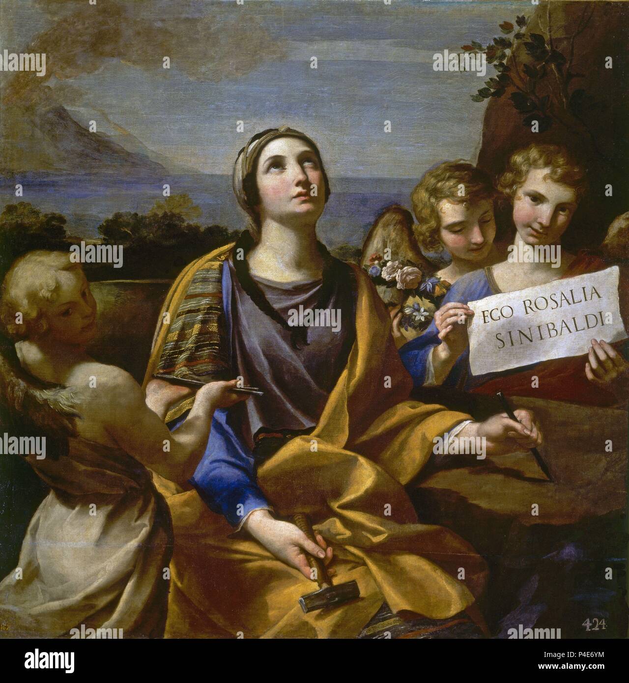 'Saint Rosalia of Palermo', 17th century, Oil on canvas, 140 x 140 cm