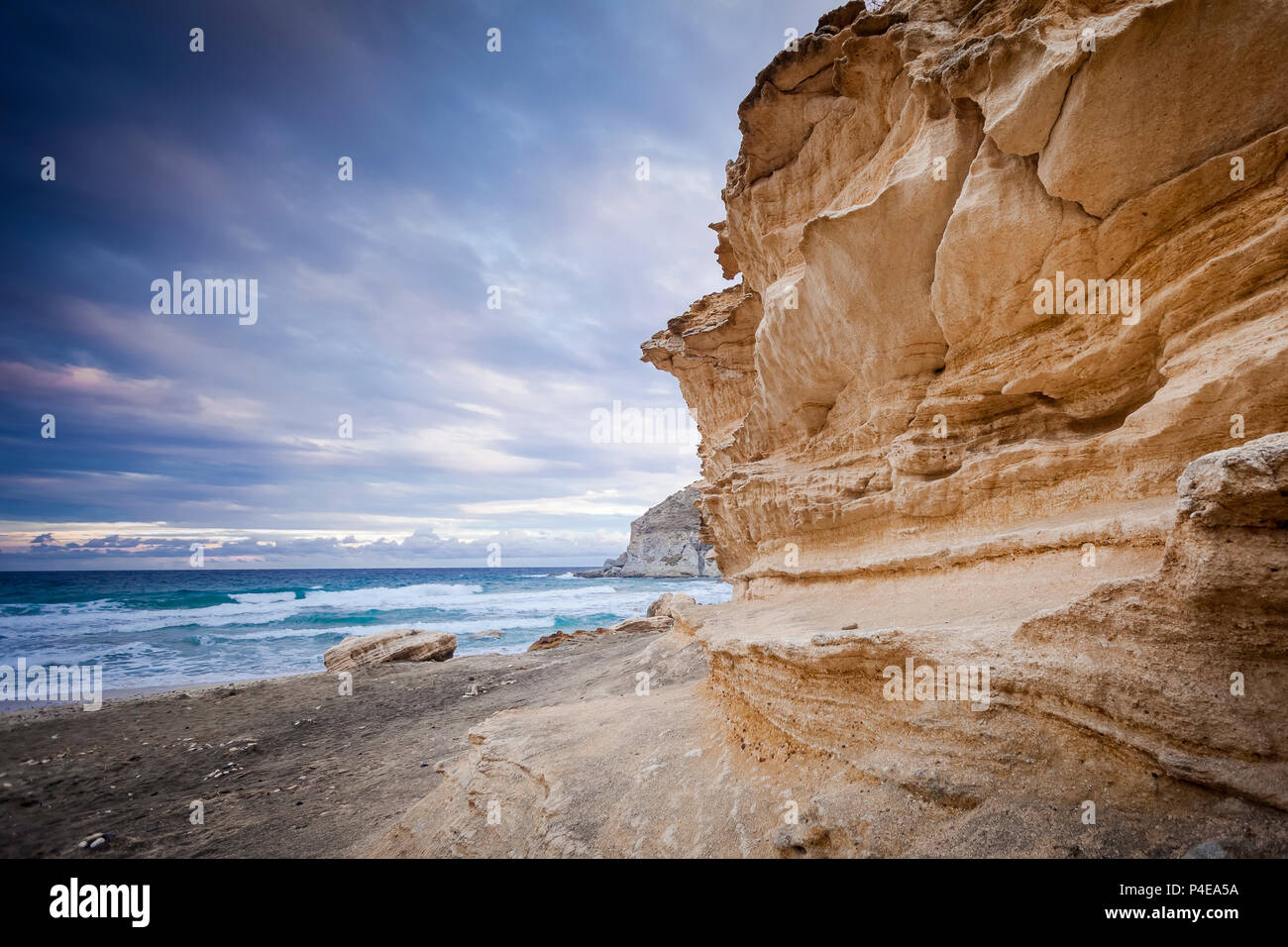 Cala del Plomo, Cabo de Gata, Spain. Stock Photo